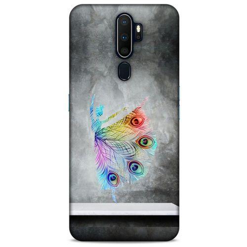 Oppo A5 2020 Kılıf Desenli Özel Seri Tüyler (38) Neo Hybrid Kılıf