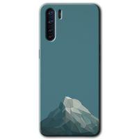 Oppo A91 Kılıf HD Baskılı Desen + Hayalet Cam Yandan Görünmez