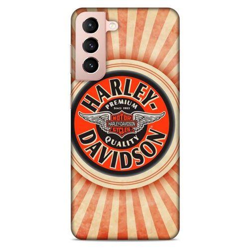 Samsung Galaxy S21 Uyumlu Kılıf Motorsiklet (43) Thin Fit Kılıf Harley
