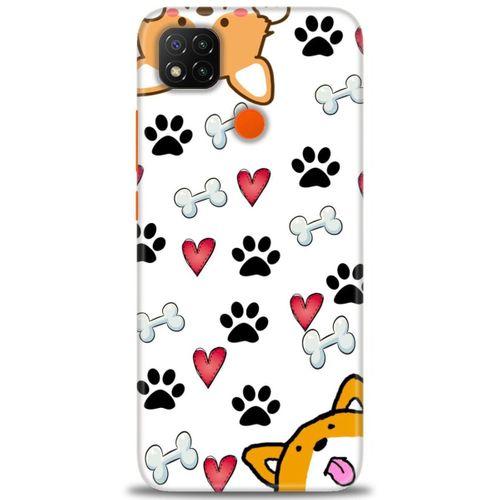 Xiaomi Redmi 9C Kılıf HD Baskılı Kılıf - Dog + Tam Ekran Koruyucu