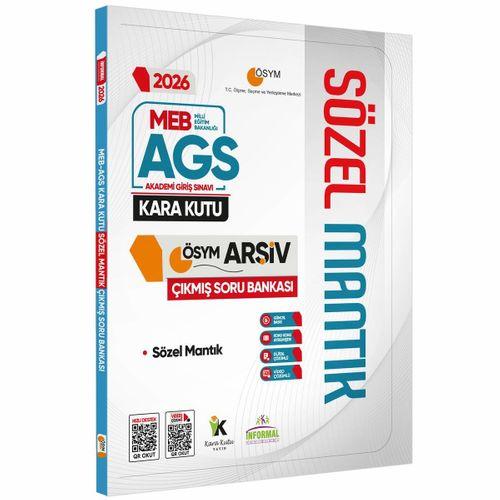 2026 MEB-AGS SÖZEL MANTIK Kara Kutu ÖSYM Çıkmış Soru Havuzu Bankası Konu Özetli Dijital Çözümlü