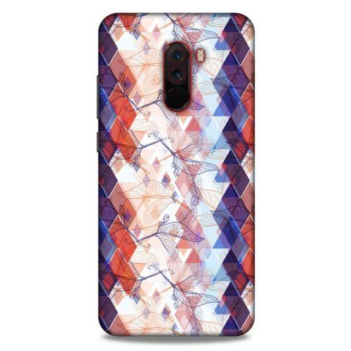 Xiaomi Pocophone F1 Kılıf Pastel Renkler (3) Kapak Kırmızı Lacivert