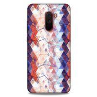 Xiaomi Pocophone F1 Kılıf Pastel Renkler (3) Kapak Kırmızı Lacivert
