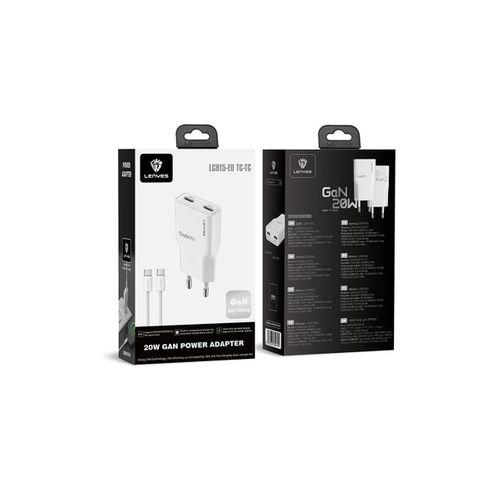 Lenyes LCH15-EU TC-TC Type-C to Type-C GaN Teknolojili PD Hızlı Şarj Özellikli Şarj Seti 20W