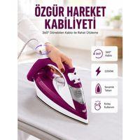 2200w Seramik Kaplama Es Tasarımı 360 Derece Dönebilir Kablosu Yeni Nesil