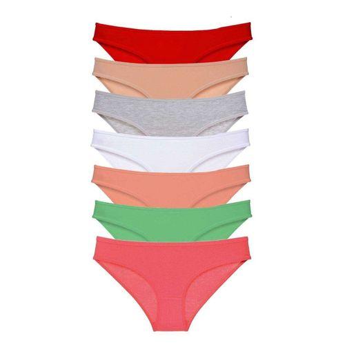 7 adet Süper Eko Set Likralı Kadın Slip Külot Set 8