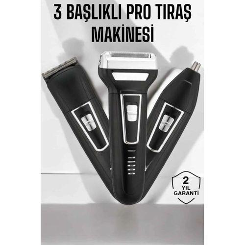 3 Başlıklı Profesyonel Tıraş Makinesi