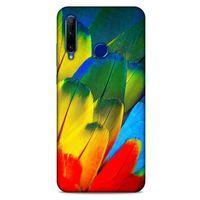 Huawei Y6P Kılıf Desenli Özel Seri Tüyler (3) Kapak