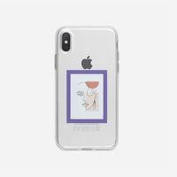 iPhone X / Xs Line Art Window Şeffaf Telefon Kılıfı