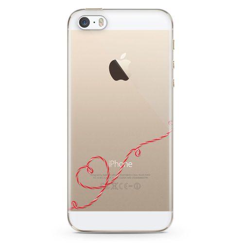 Apple iPhone 5s Kılıf Şeker Kalp Arka Kapak Koruma Desenli Full Koruyucu