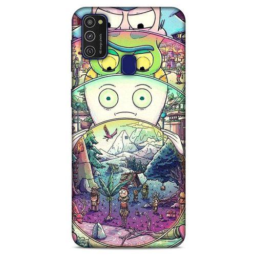 Samsung Galaxy M21 Uyumlu Kılıf Rick And Morty (48) Bumper Kılıf Decoy Jerrys