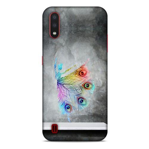 Samsung Galaxy A01 Kılıf Desenli Özel Seri Tüyler (38) Neo Hybrid Kılıf