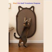 Shed Pal Dekoratif Kedi Kulaklı Kedi Tırmalama Paspası