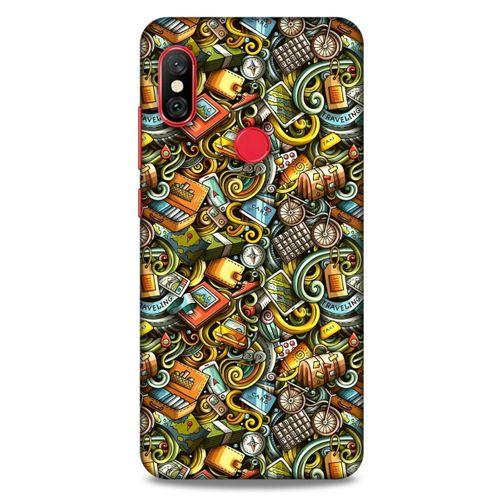 Graffitix (50) Desenli Silikon Kapak Xiaomi Mi A2 Lite Kılıf