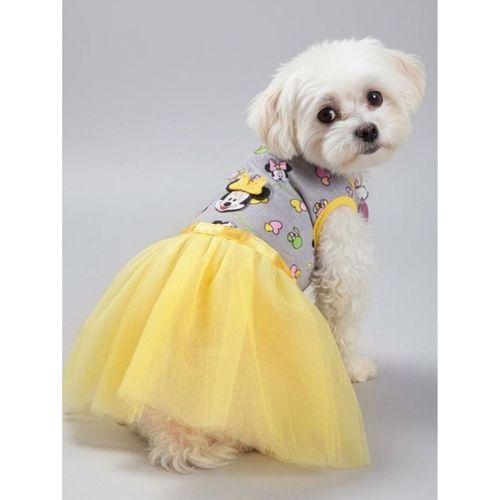 Sevimli Fare Sunny Tütü Köpek Kıyafeti | Sarı Tütülü Elbise | Küçük Irk Köpekler İçin