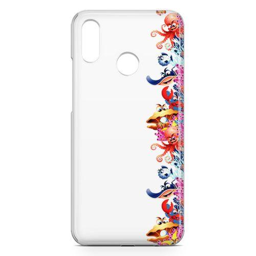 Huawei P20 Lite Kılıf Ahtapot Nemo Mercan Arka Kapak Koruma Desenli Full Koruyucu