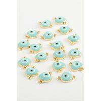 Nazar Çift Kulplu Mineli Bileklik ve Kolye Ucu Aparatı 1 Adet