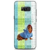 Samsung Galaxy S8 Plus Kılıf Köpek Kıyafetleri (43) Thin Fit Kılıf Cocker Kapişonlu Eşofman