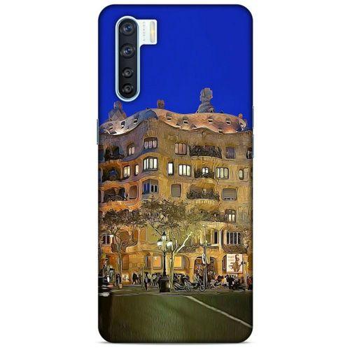 Oppo A91 Kılıf Dünya Mimarisi (28) Arka Kapak Casa Mila İspanya