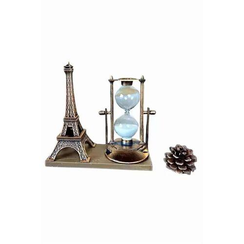 Dekoratif Eyfel Kulesi Ve Kum Saati Vintage Tarzı Masa Süsü Biblo