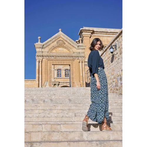 Etnik Desenli Alt Üst Takım