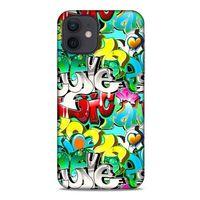 Graffitix (13) Desenli Silikon Kapak Apple iPhone 12 Kılıf