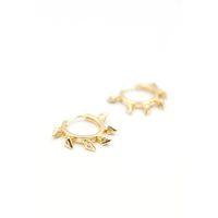 Sallantılı Halka Küpe - Altın