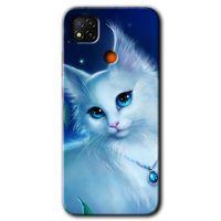Redmi 9c Kılıf HD Desen Baskılı Arka Kapak - Cat Glance