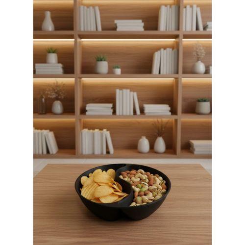 Siyah Çerezlik Kase Seti 4 Adet 3x12 Cm