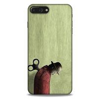 Apple Iphone 8 Plus Kılıf Depresyon (48) Bumper Kılıf Kahve Yeşil