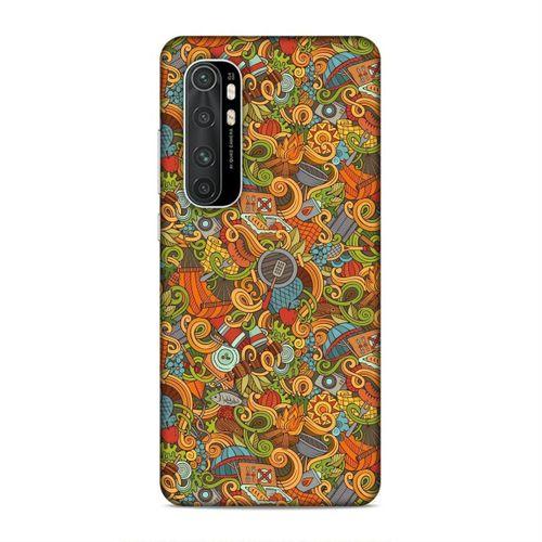 Xiaomi Mi Note 10 Lite Kılıf Doodle Piknik Seti Arka Kapak Silikon Koruma Full Koruyucu