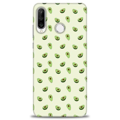 Huawei P30 Lite Kılıf HD Baskılı Kılıf - Minik Avakadolar + Tam Ekran Koruyucu