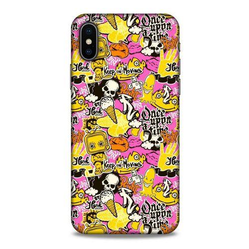 Graffitix (40) Desenli Silikon Kapak Apple Iphone X Kılıf