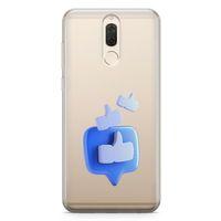 Huawei Mate 10 Lite Kılıf Face Beğen Arka Kapak Koruma Desenli Full Koruyucu