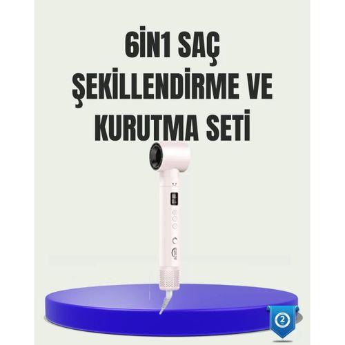 Çok Fonksiyonlu 6 Başlıklı Saç Kurutma Ve Şekillendirme Seti