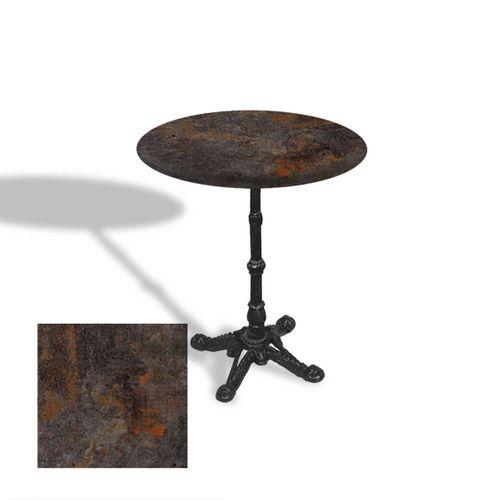 Dockers Çipa 1002 Döküm Ayak Yuvarlak Masa Çap 90cm - (Werzalit, Wermodin ve Allzalit Tabla) - Metalic Oxid 3