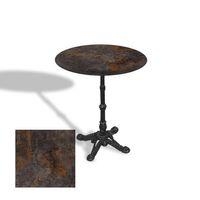 Dockers Çipa 1002 Döküm Ayak Yuvarlak Masa Çap 90cm - (Werzalit, Wermodin ve Allzalit Tabla) - Metalic Oxid 3