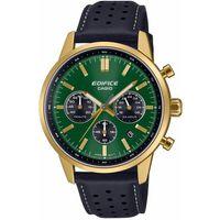 Casio EFR-575CL-3ADF Edifice Quartz Deri Siyah Yeşil Kadran 10 ATM 41 mm Erkek Kol Saati