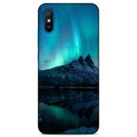 Lopard Xiaomi Redmi 9A Uyumlu Kılıf Gece'S (35) Fit Design Kılıf Kuzey Işıkları
