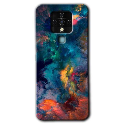 Tecno Camon 16 Kılıf HD Desen Baskılı Arka Kapak - Color Storm
