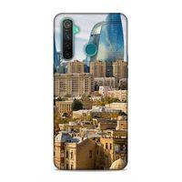 Realme 5 Pro Uyumlu Kılıf Azarbaijan (31) TPU Kılıf Bakü Kuleler
