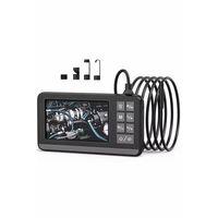 Ekranlı Çift Kameralı 10 Mt Sert Kablo Endoskop Kamera 8 Mm 4.3 Inc Hafıza Kart Destekli