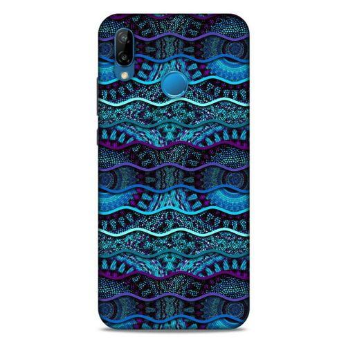 Huawei P20 Lite Kılıf Baskılı Özel Seri Taşlı (37) Silicone Cover