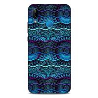 Huawei P20 Lite Kılıf Baskılı Özel Seri Taşlı (37) Silicone Cover