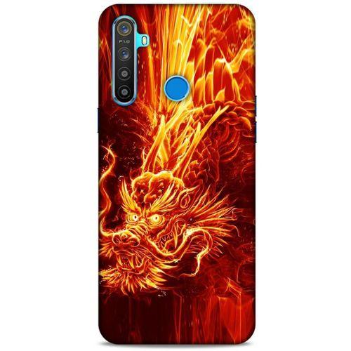 Oppo Realme 5i Kılıf Dragons (12) Koruyucu Silikon Ateş Ejderhası