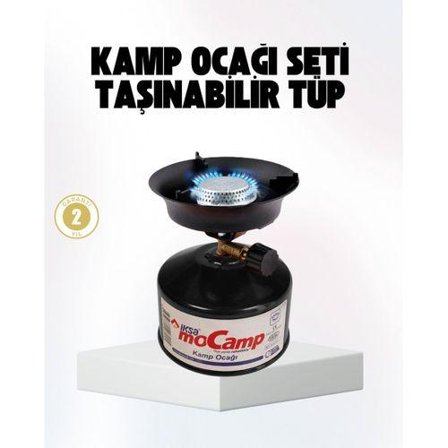 Outdoor Kamp Ocağı Gazlı Taşınabilir Pişirme Seti Üç Ayaklı Denge Aparatlı