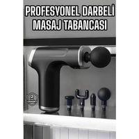 Masaj Tabancası 4 Başlıklı Kas Ve Vücut Ağrıları İçin Şarjlı Darbeli