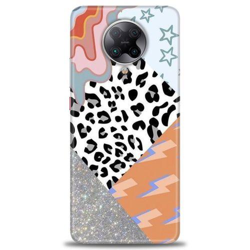 Xiaomi Poco F2 Pro Kılıf HD Baskılı Kılıf - Leopar ve Şimşekler + Tam Ekran Koruyucu