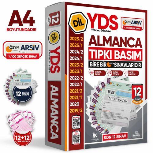 2026 YDS Almanca ÖSYM Tıpkı Basım Çıkmış Soru Deneme Paketi 12li Fasikül SETİ