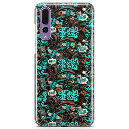 Huawei P20 Pro Kılıf Protein Tozu Arka Kapak Koruma Desenli Full Koruyucu